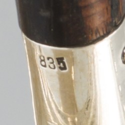 Asbakleger zilver.