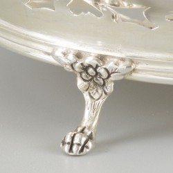 Bonbonmandje zilver.