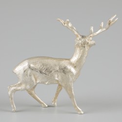 Miniatuur hert / bok zilver.