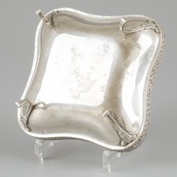 Koekschaal zilver.