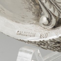 Koekschaal zilver.