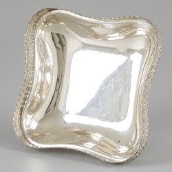 Koekschaal zilver.