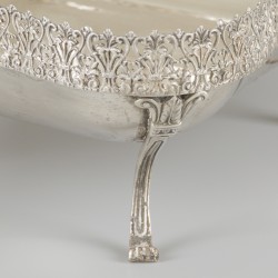 Koekschaal zilver.