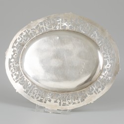 Presentatieschaal (Londen, Charles Aldridge & Henry Green 1771) zilver.