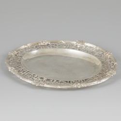 Presentatieschaal (Londen, Charles Aldridge & Henry Green 1771) zilver.