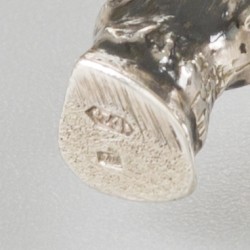 Miniatuur rendier zilver.