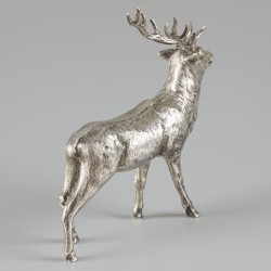 Miniatuur rendier zilver.