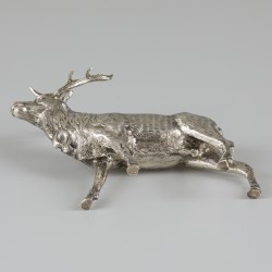 Miniatuur rendier zilver.