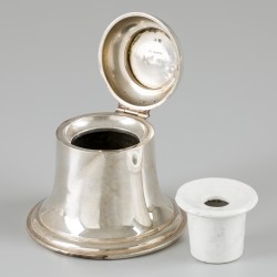 Inktpot zilver.