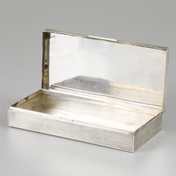 Sigarendoos zilver.