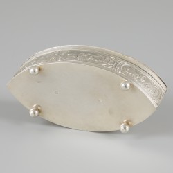 Tabaksdoos zilver.