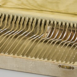 24-delige bestekcassette zilver.