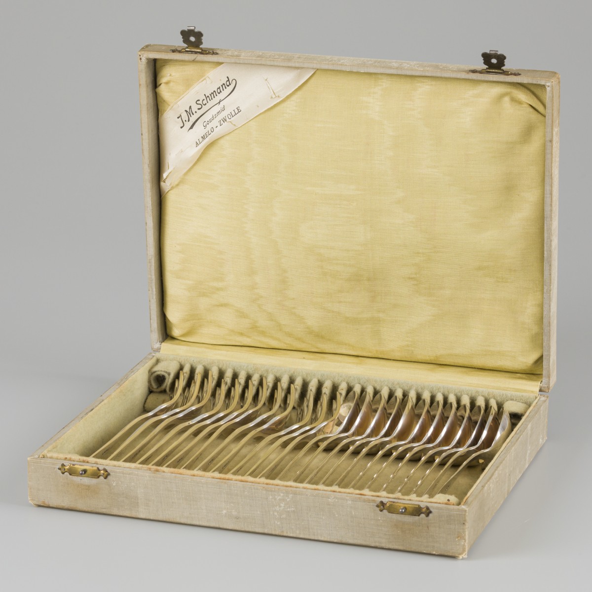 24-delige bestekcassette zilver.