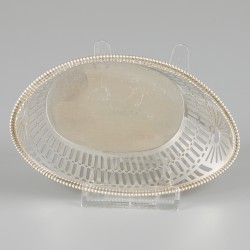 Bonbonmandje zilver.