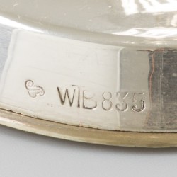 2-delige set kandelabers zilver.