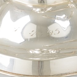2-delige set kandelabers zilver.