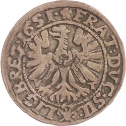 Silesia. Duchy of Liegnitz-Brieg-Wohlau. Georg III, Ludwig IV and Christian. 3 Kreuzer. 1651.
