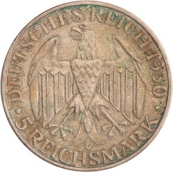 Germany. Weimar republic. 5 Mark - Graf Zeppelin. 1930 A.