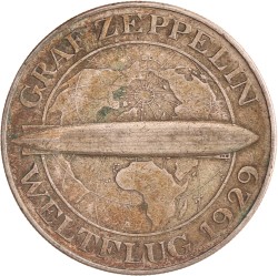 Germany. Weimar republic. 5 Mark - Graf Zeppelin. 1930 A.