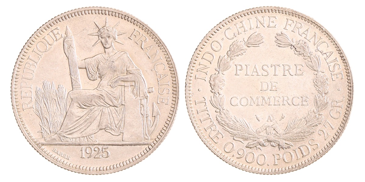 French Indochina. Piastre. 1925 A.