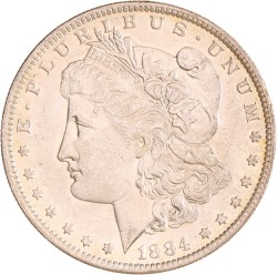 USA. 'Morgan' dollar. 1884 O.