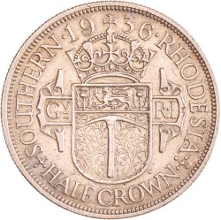 Southern Rhodesia. British colony. George V. ½ Crown. 1936.