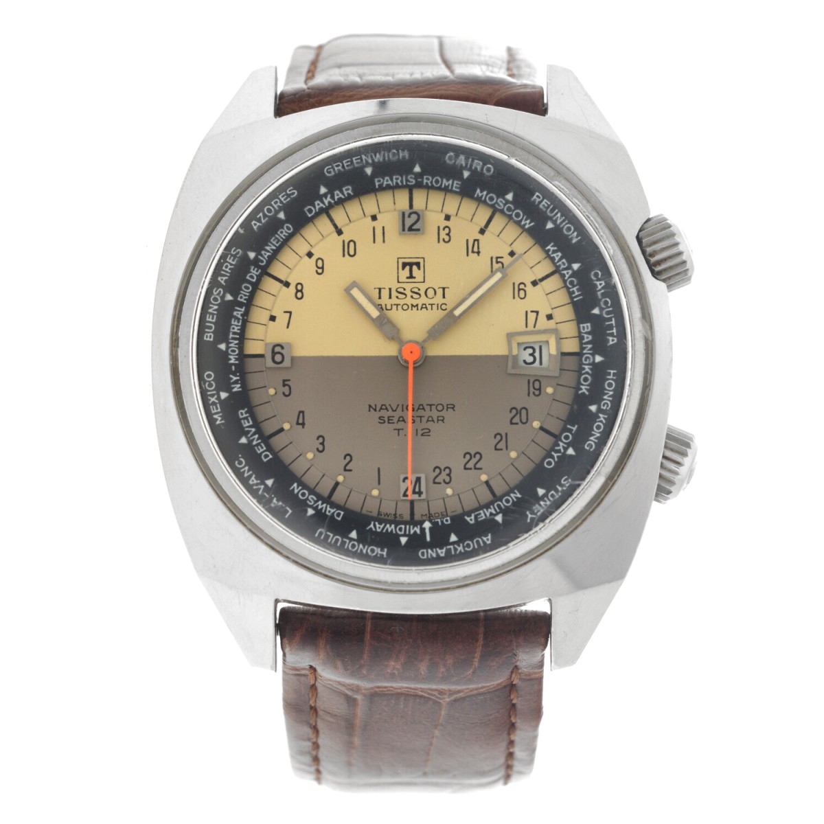 Tissot Navigator Seastar T-12 44566-2 - Heren polshorloge - ca. 1975.