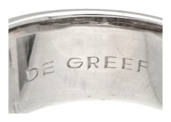 18 kt. Witgouden Maison De Greef bandring bezet met ca. 0.65 ct. diamant.