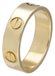 18 kt. Geelgouden Cartier 'Love' band ring.