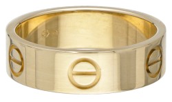 18 kt. Geelgouden Cartier 'Love' band ring.