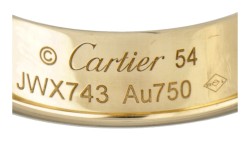 18 kt. Geelgouden Cartier 'Love' band ring.