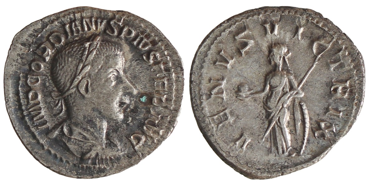 Roman empire. Gordianus. Denarius. N.D. (238 - 244 AD).