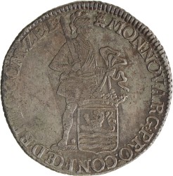 Zilveren dukaat. Zeeland. 1775. Zeer Fraai +.