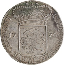 Zilveren dukaat. Zeeland. 1776. Zeer Fraai.