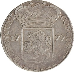 Zilveren dukaat. Zeeland. 1777. Zeer Fraai.