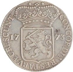 Zilveren dukaat. Zeeland. 1773. Zeer Fraai +.