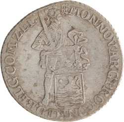 Zilveren dukaat. Zeeland. 1795. Zeer Fraai +.