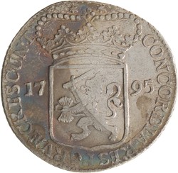 Zilveren dukaat. Zeeland. 1795. Zeer Fraai +.