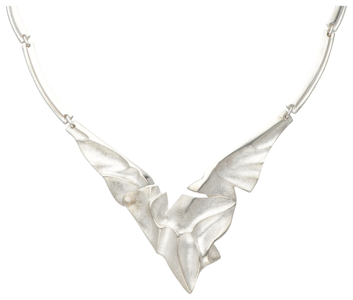 Sterling zilveren Fins design collier voor Lapponia.