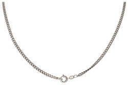 835 Zilveren collier met hanger bezet met tijgeroog door Finse designer Karl Laine.