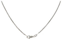 Sterling zilveren art nouveau collier en hanger bezet met een witte parel.
