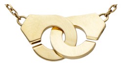 18 kt. Geelgouden Menottes dinh van R8 collier.
