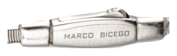 Marco Bicego 18 kt. witgouden collier met cirkelvormige hanger.