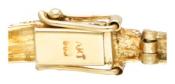 14 kt. Geelgouden armband door Finse designer Alpo Tammi Koru.