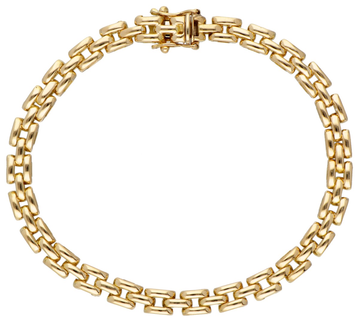 18 kt. Geelgouden rolex-schakelarmband.