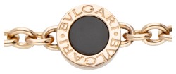 BVLGARI BVLGARI 18 kt. roségouden armband bezet met parelmoer en onyx.