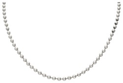 Sterling zilveren Gucci 'Interlocking G boule chain' collier.