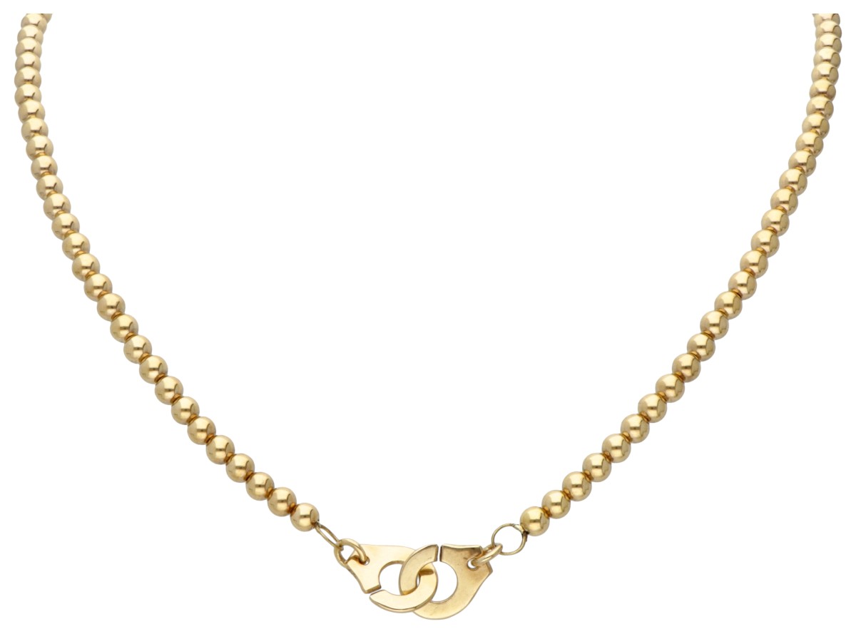 18 kt. Geelgouden Menottes dinh van collier.
