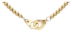 18 kt. Geelgouden Menottes dinh van collier.