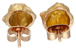 14 kt. Geelgouden 'Nugget' oorstekers door Björn Weckström voor Lapponia.